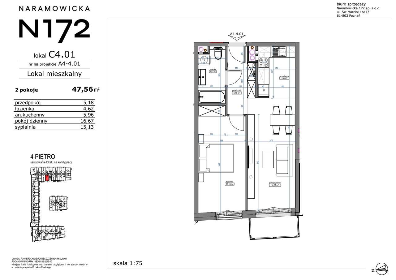 2-pokojowe mieszkanie 47m2 + balkon Bez Prowizji - Pełny obrazek: 2/9