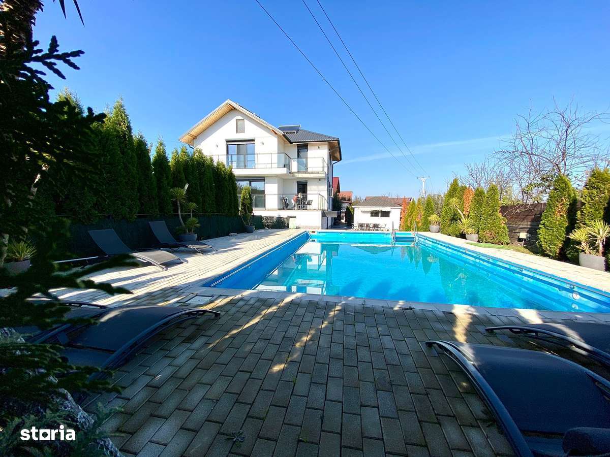 Vila cu piscina 300 mp+ 1200 mp teren-0