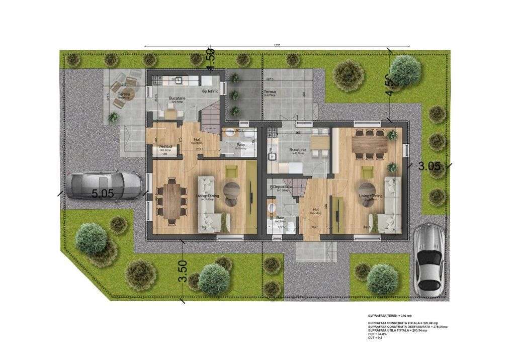 Casa 4 camere Berceni - Str Miorita 160 mp-16