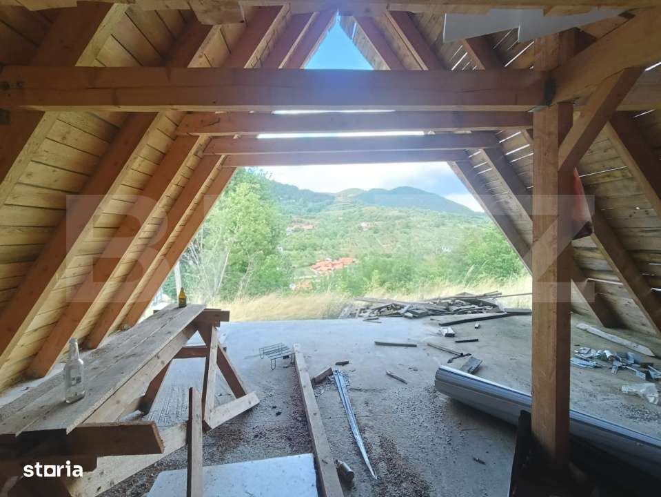 Cabana la rosu 150 mp cu teren de 3500 mp in Ampoita - Imagine principală: 5/5