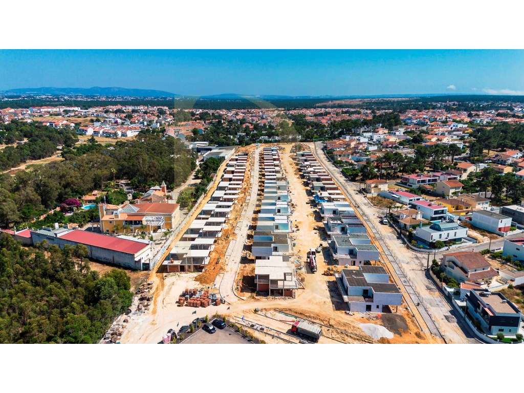 Moradia geminada T3 nova com garagem e piscina nos Foros de Amora -...-26
