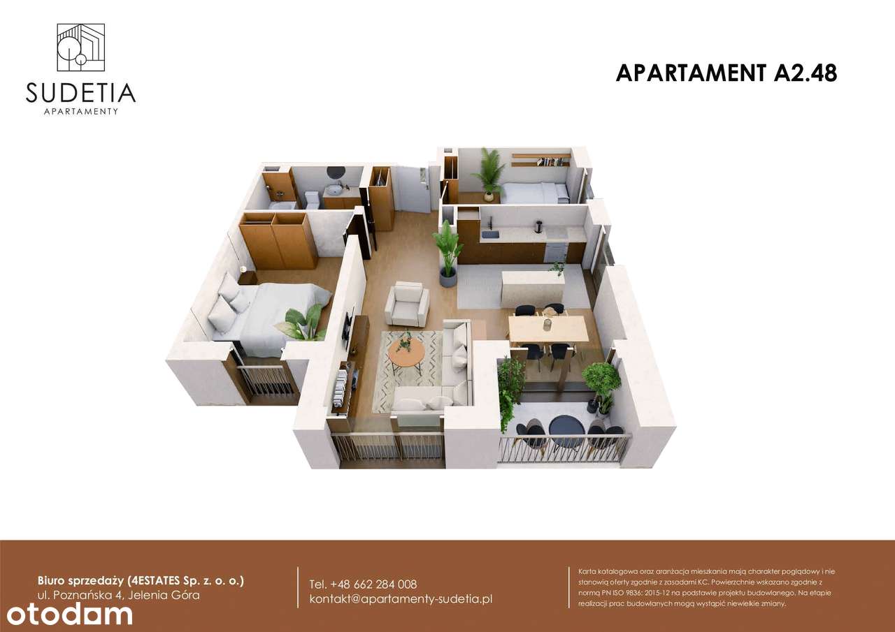 Apartamenty Sudetia | mieszkanie 3-pok. | A2.48 - Pełny obrazek: 3/8