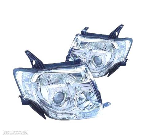 FARÓIS OPTICAS XENON PARA MITSUBISHI NEW MONTERO PAJERO 07- - 1