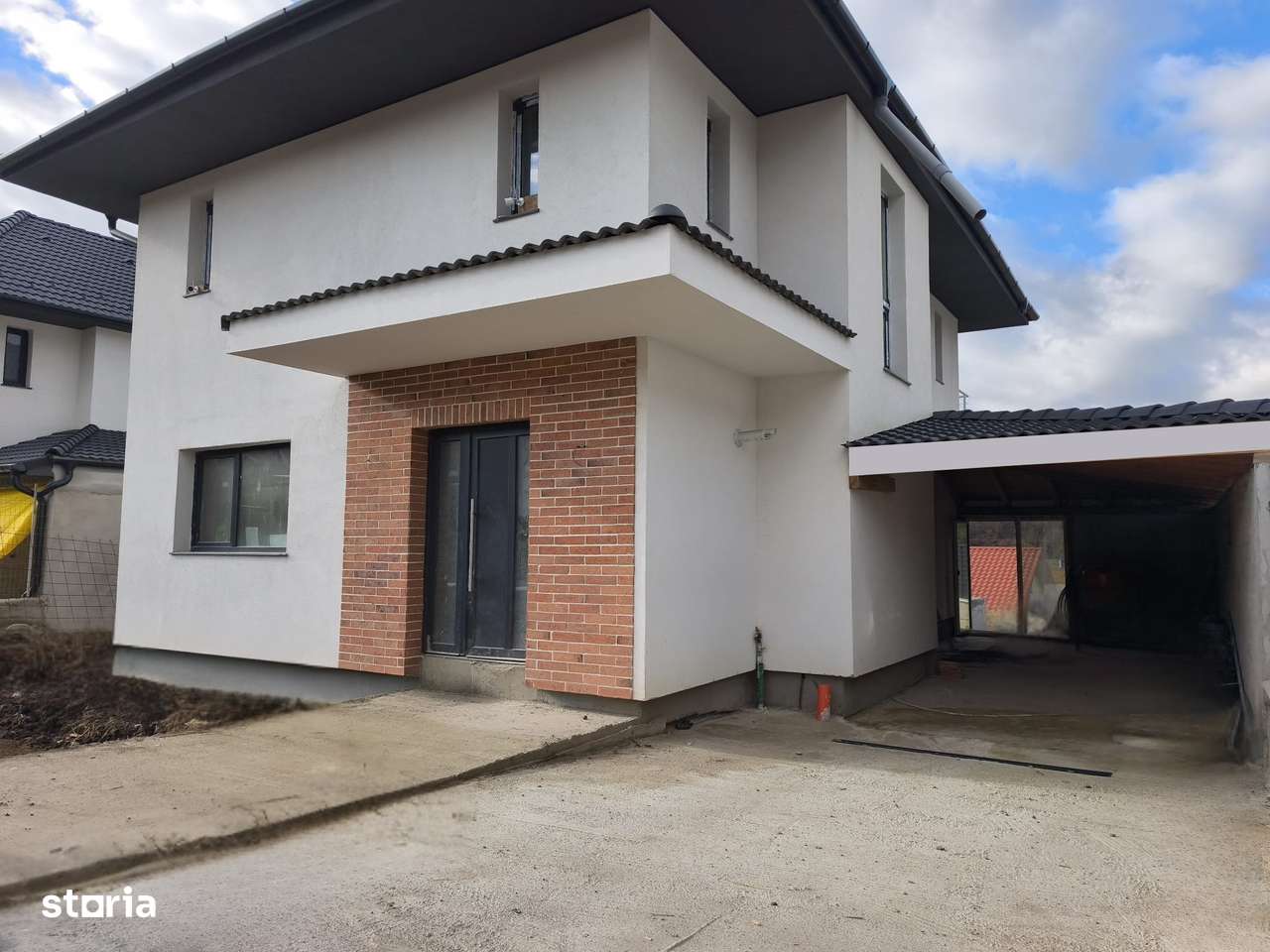 Casă individuală 124mp-Finisaje Premium-Garaj-Teren 583mp-CRACIUN! - Imagine principală: 1/11