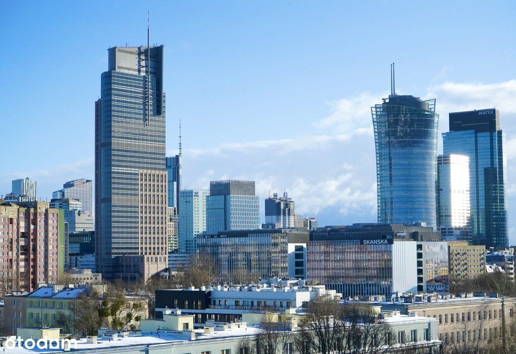 Mieszkanie na Woli z widokiem na panoramę Warszawy