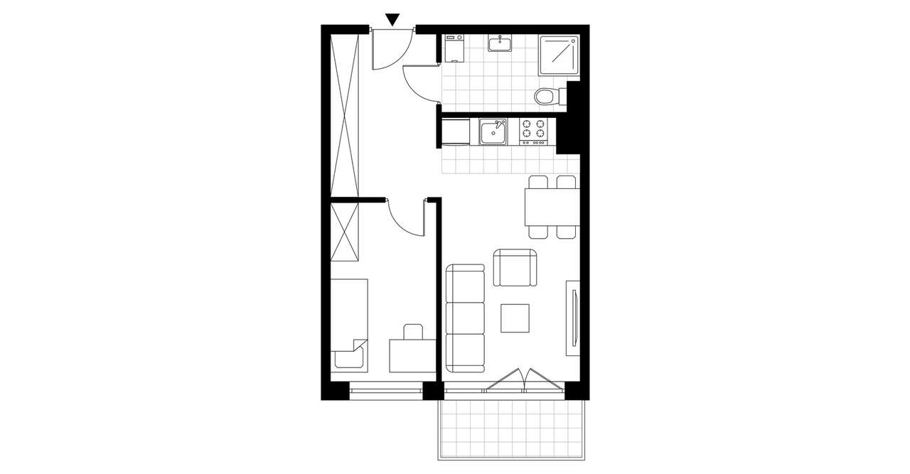 Ogrody centrum 2 | mieszkanie 2-pok. | B1.16 - Pełny obrazek: 4/9