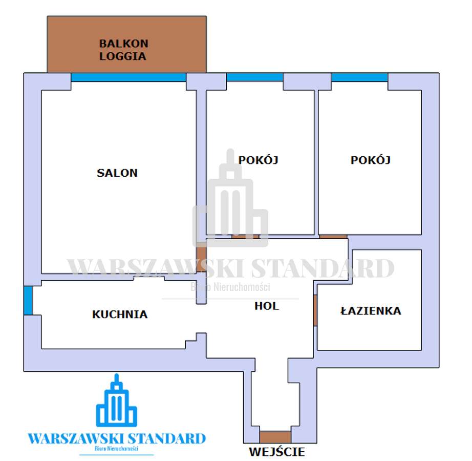 Trzy pokoje z balkonem do wejścia przy metrze Targówek Mieszkaniowy!-1