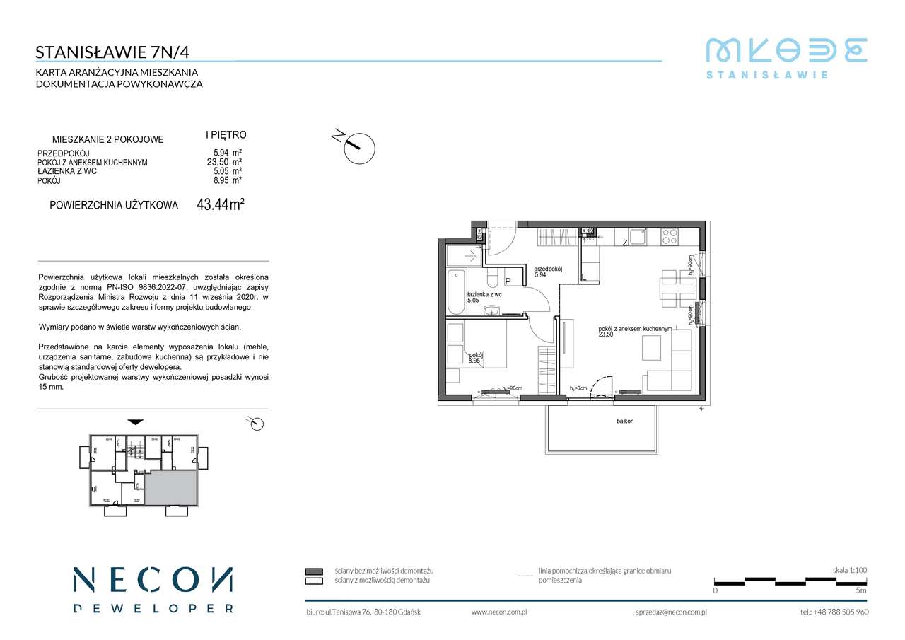 2-pokojowe GOTOWE DO ODBIORU Młode Stanisławie B13_4 - Pełny obrazek: 2/7