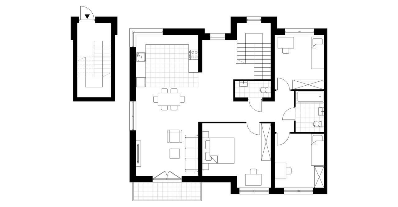 4-pokojowe mieszkanie 104m2 + balkon Bez Prowizji - Pełny obrazek: 3/8