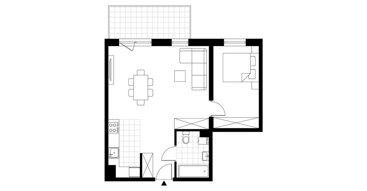 Nowe Miasto | apartament 2-pok. | B2.4.5 - Pełny obrazek: 4/9