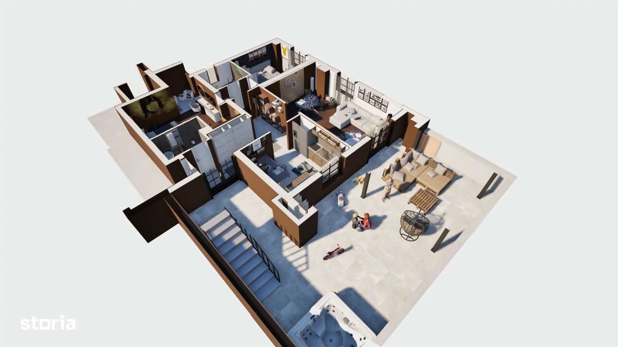 Penthouse de vanzare, cu 3 camere, 91 mp, zona Ansamblul Vest Residenc - Imagine principală: 4/15