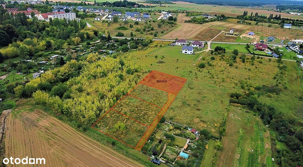 Działka, 820 m², Chojna