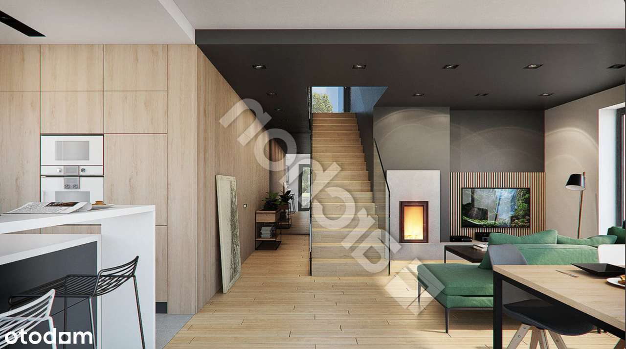 Nowoczesny dom jednorodzinny w trakcie realizacji. - Pełny obrazek: 4/5