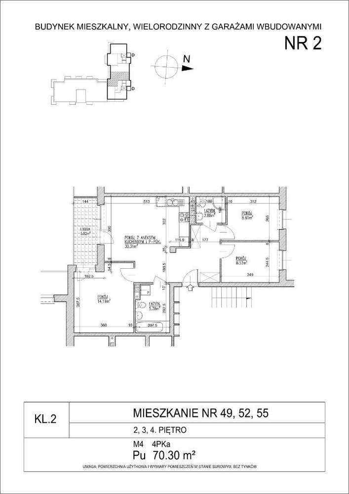 Lublin, Węglinek, ul. Kwarcowa - 4 pok. - 70,30 m2 - Pełny obrazek: 5/5