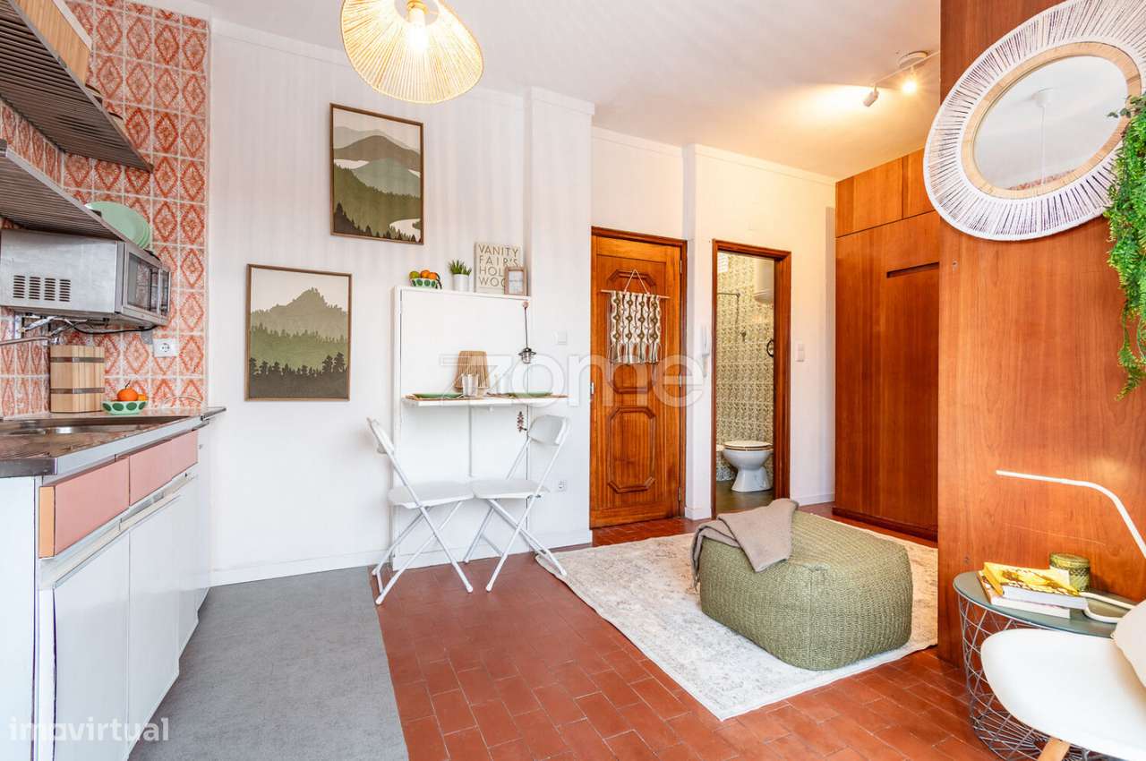 T0 com Terraço, Praça Velasquez - Grande imagem: 3/23