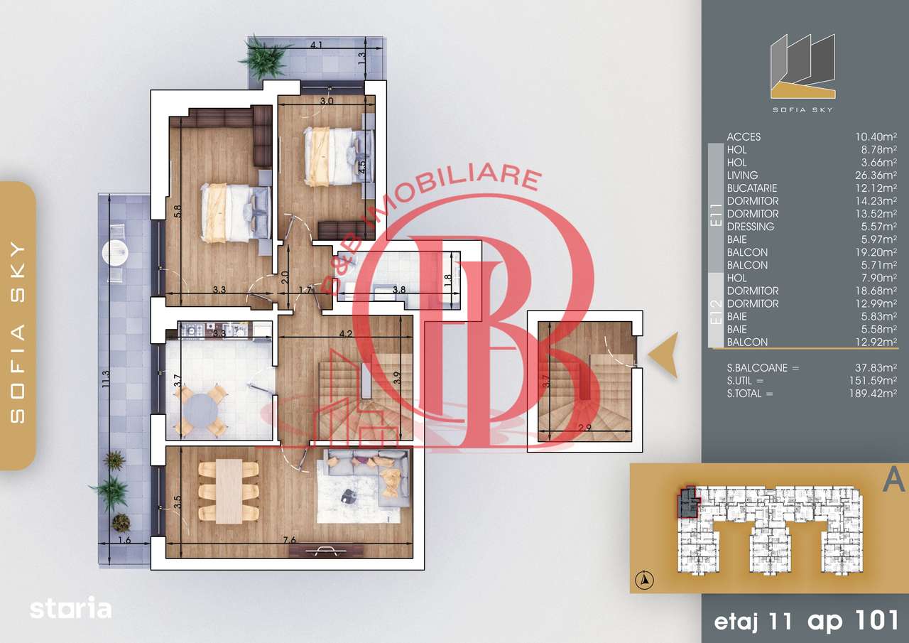 Bloc Finalizat Duplex 5 camera Theodor Pallady 7 min Metrou