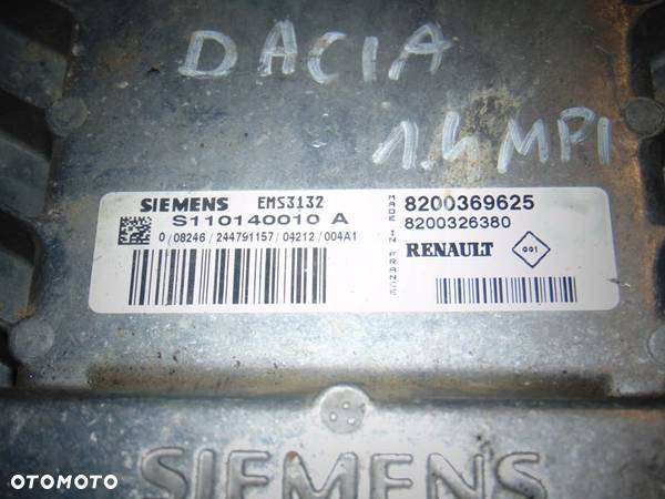 KOMPUTER SILNIKA 8200369625 DACIA LOGAN 1.4 - 2