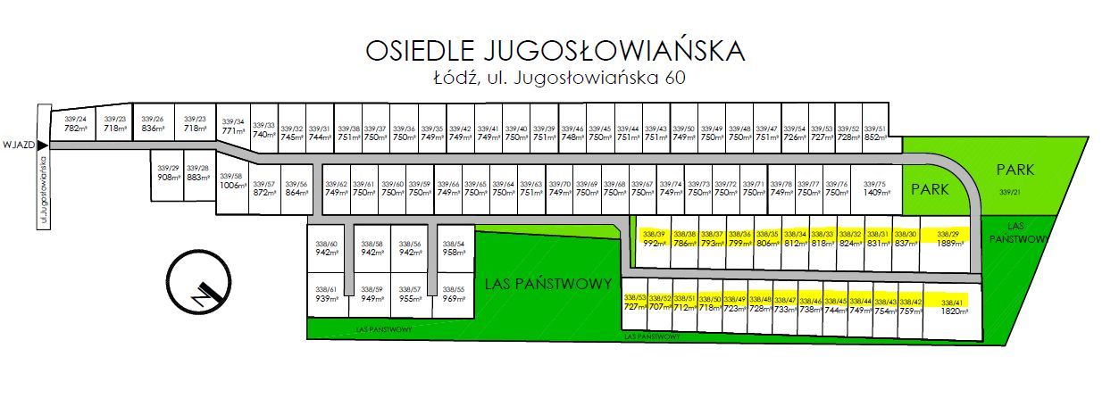 Działki budowlane z PB - Łódź ul.Jugosłowiańska