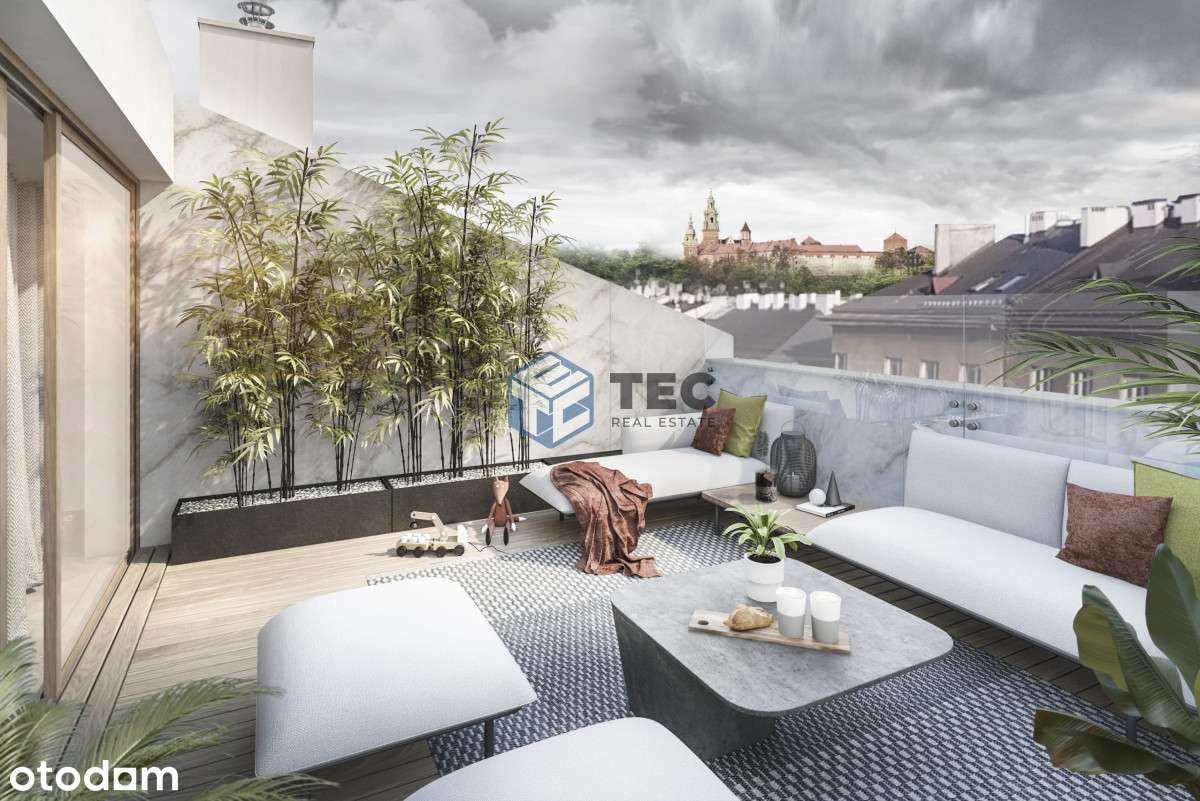 Dwupoziomowy apartament z widokiem  na Wawel - Pełny obrazek: 1/20