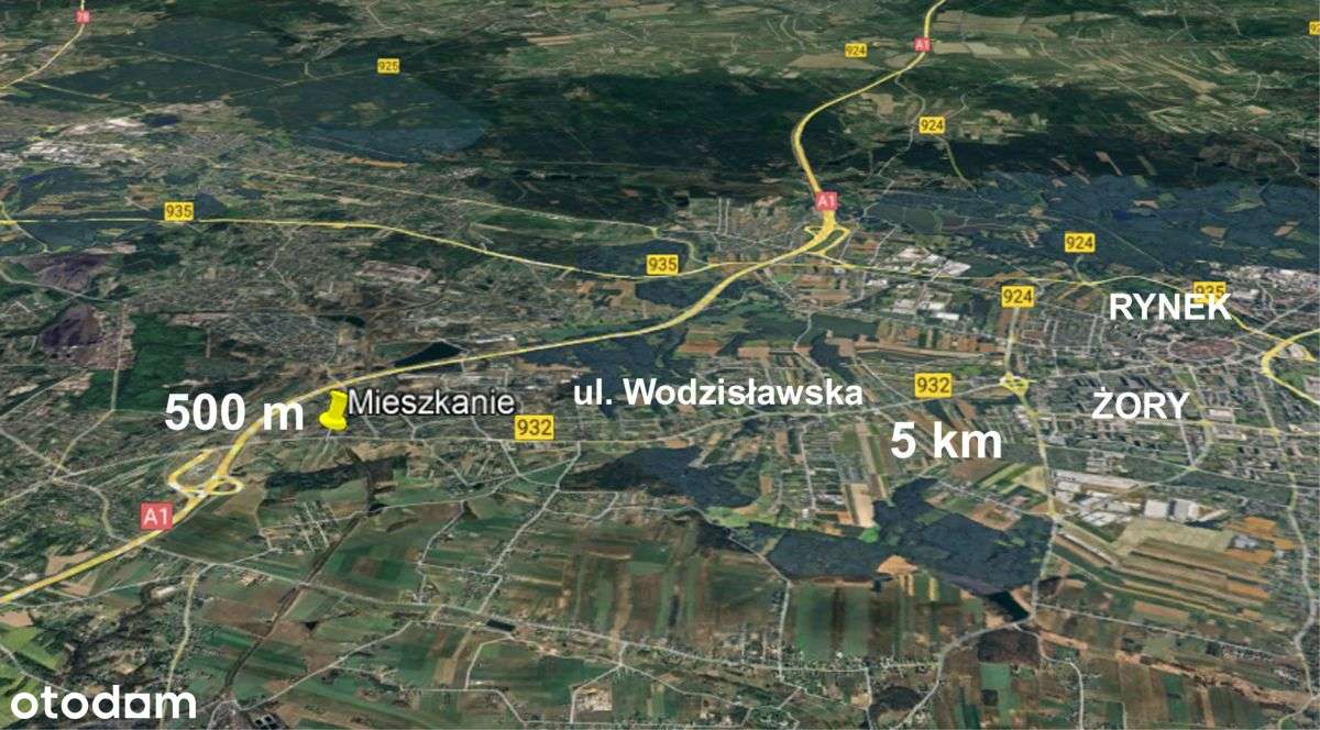 200 m od ul. Wodzisławskiej i  od piekarni.-7