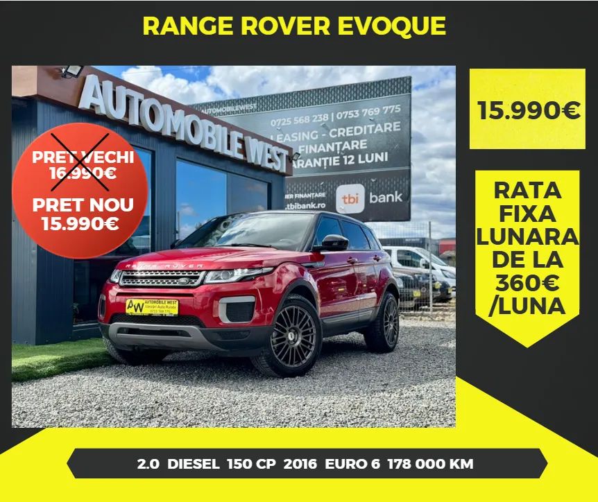 Land Rover Range Rover Evoque I [2012 - 2018] 2.0 l TD4 SE Dynamic 2016