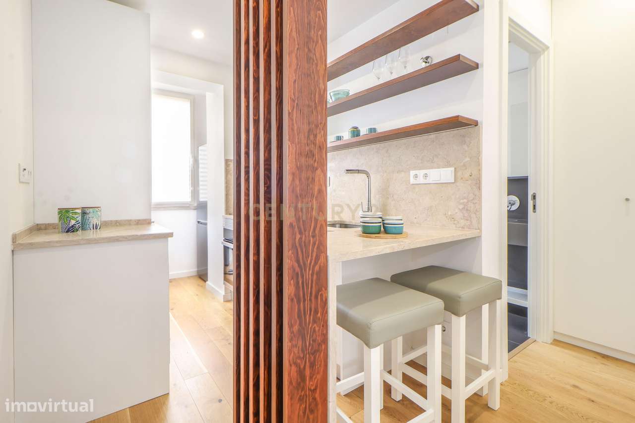 Apartamento T1 mobilado e equipado Bairro de Santos, Lisboa - Grande imagem: 2/18