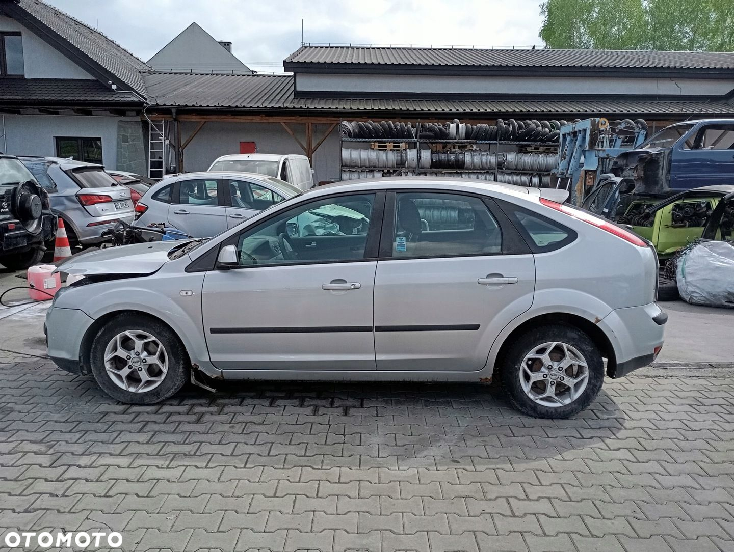 FORD FOCUS II 2 MK2 DRZWI PRZÓD LEWE SREBRNE O3 03 5D 5DRZWI - 2