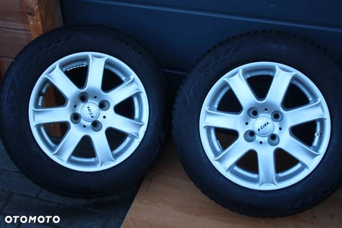 KOŁA FELGI ALUMINIOWE OPONY ZIMOWE 195/65 R15 4x100 OPEL ASTRA MERIVA CORSA - 3