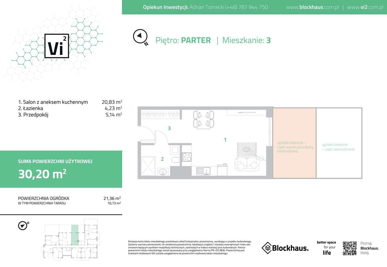 Vi² by Blockhaus  | mieszkanie 1-pok. | A_3 - Pełny obrazek: 2/9