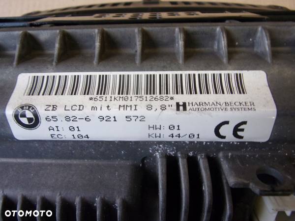 WYŚWIETLACZ MONITOR NAVI RADIA BMW 7 E65 E66 01- - 7