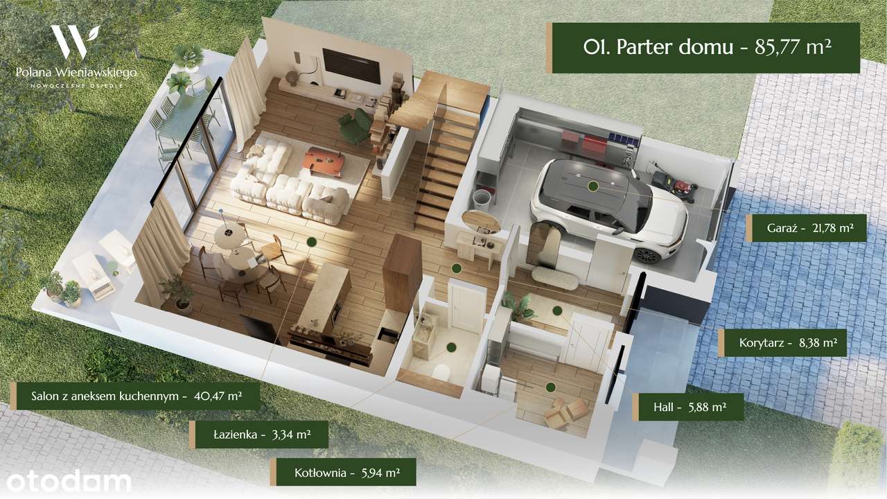 Nowoczesny dom w Radomiu w otoczeniu natury - Polana Wieniawskiego - Pełny obrazek: 4/18