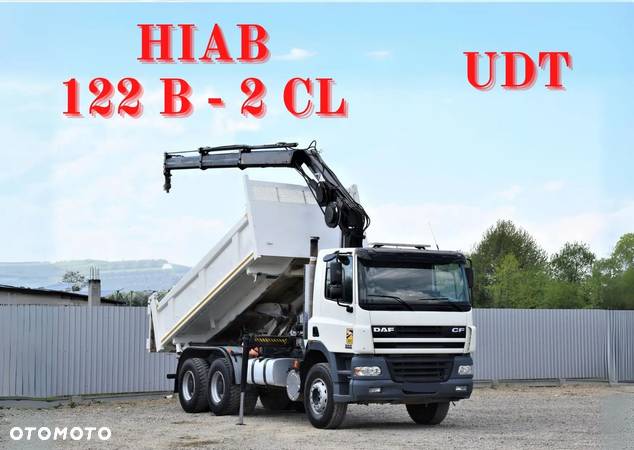 DAF CF 85.340 * Wywrotka 4,90 m + HIAB 122 B - 2 CL - 1