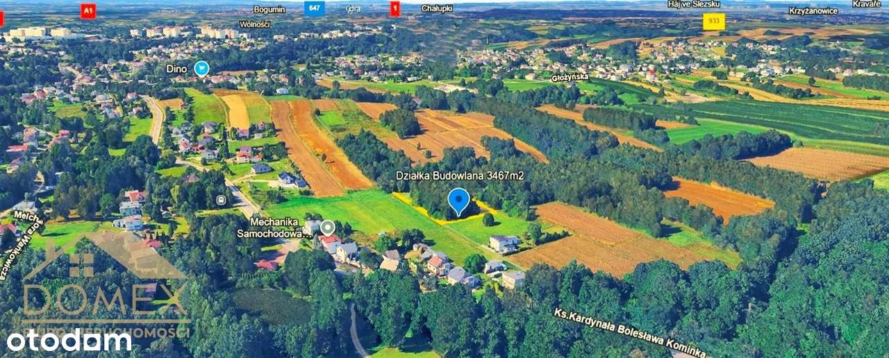 Duża działka w Radlinie – 3467m² - TOP-0