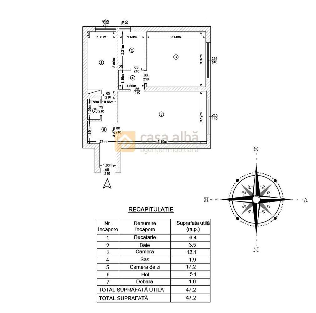 Ultracentral - Piata Unirii, 2 camere cu panorama impresionanta - Imagine principală: 2/8