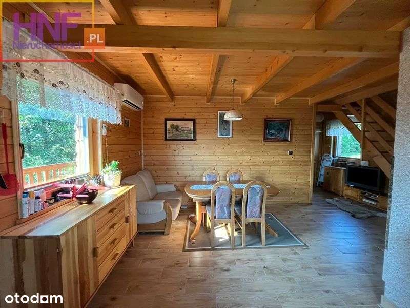 Dom z bali rejon Jeziora Rożnowskiego-4