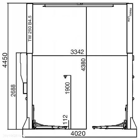 PODNOŚNIK 2-KOLUMNOWY TWIN BUSCH TW 250 B4.5 - 6