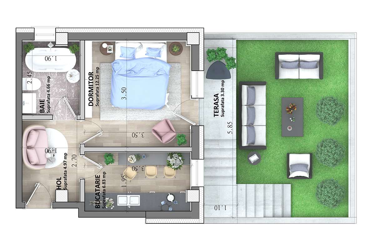 PROMO: 0 TAXE NOTARIALE Apartamente 1 si 2 camere D ASTORIA RESIDENCE-18