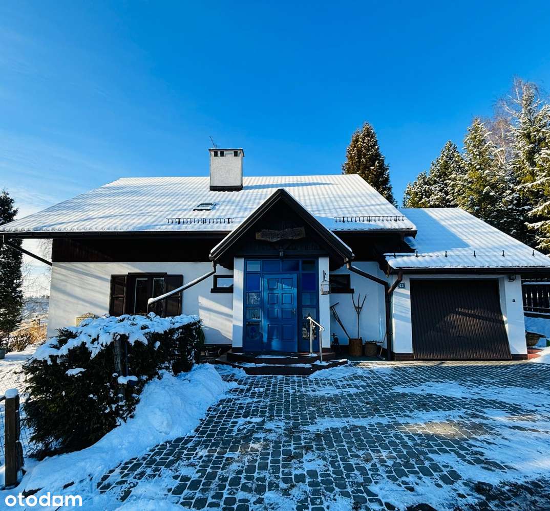 Rząska. Dom na granicy Krakowa. Widokowa działka. Ogród. Taras. Garaż.-0
