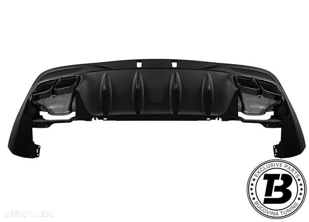 Difuzor Bara Spate cu Ornamente compatibil cu Mercedes GLE Coupe C167 GLE63 Design - 6