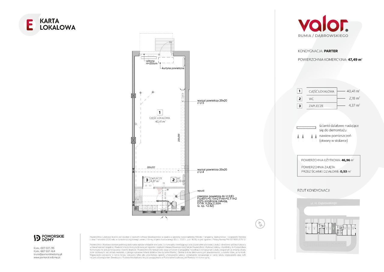 Valor – nowy lokal usługowy w Rumi - 47,49 m2