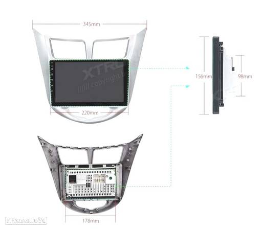AUTO RADIO GPS ECRA TACTIL 9" PARA HYUNDAI - 3