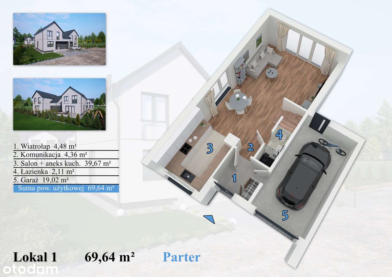 Energooszczędny, nowoczesny dom z garażem Gronowo/ Leszno-11