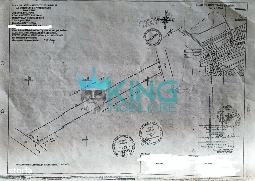 Teren 4510 mp | Intravilan | 2 Intrari | Utilitati La Poarta | Targsor