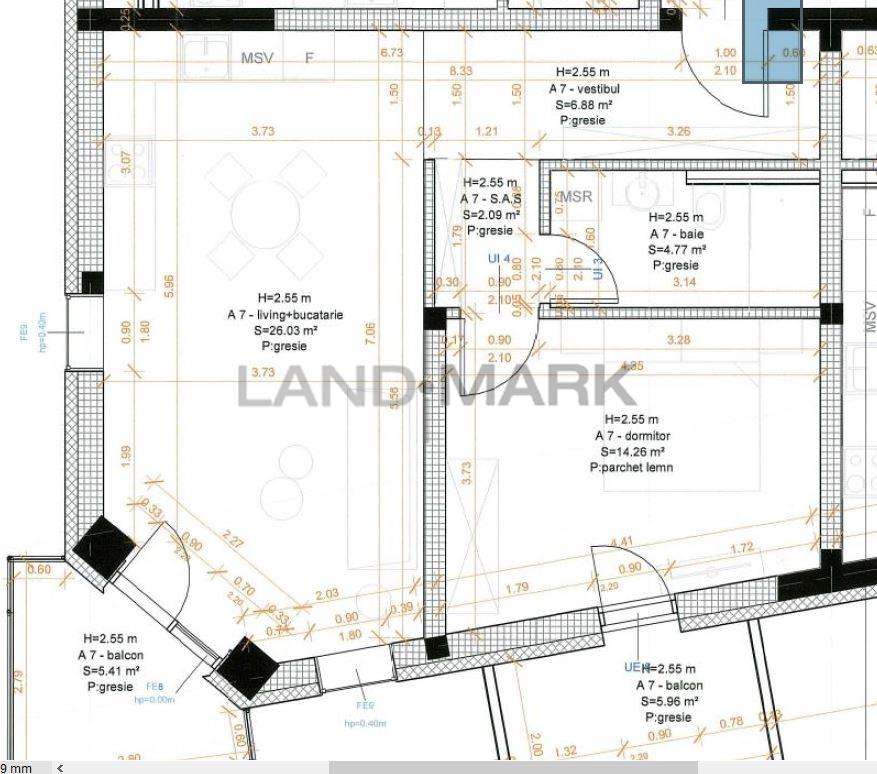 APARTAMENT 2 CAMERE ET 2 BLOC NOU BLV REBREANU - Imagine principală: 2/2