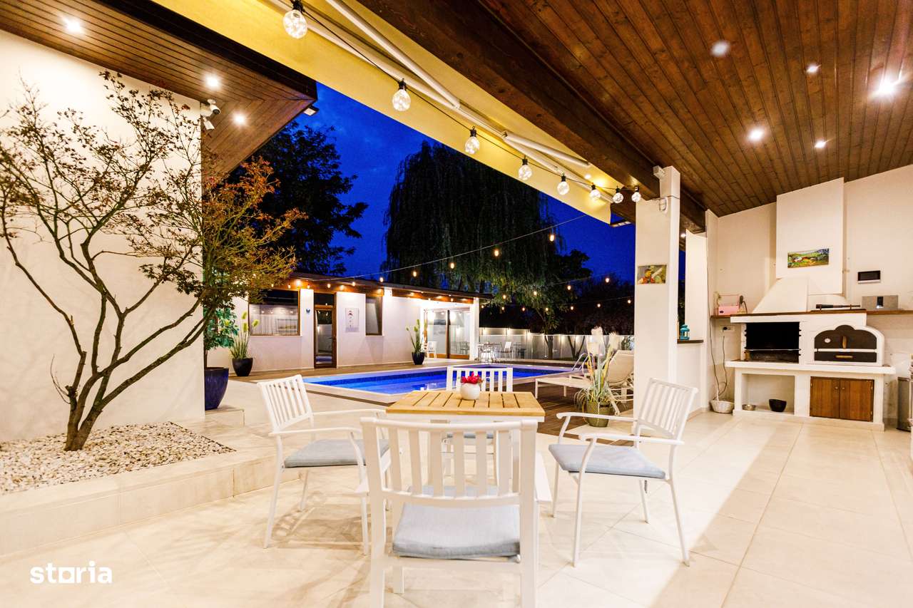 Arhitectura Distinsa: Casa Moderna Plan Parter si Piscina Privata - Imagine principală: 2/20