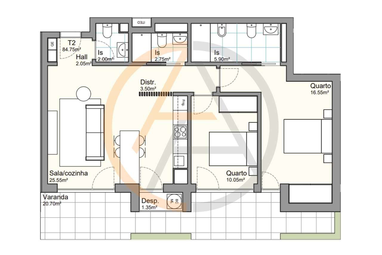 Apartamento T2 | Fânzeres-45
