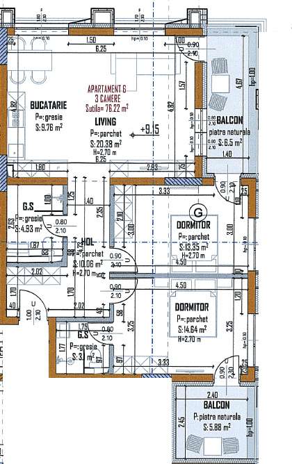 Apartamente cu 3 camere de vanzare in Marasti, proiect nou, pret promo — fotografia 1