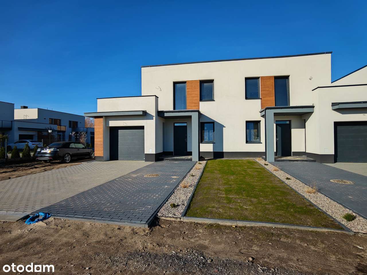 Gotowe domy w zabudowie szeregowej 110m2, 4 pokoje,Garaż, pompa ciepła-1