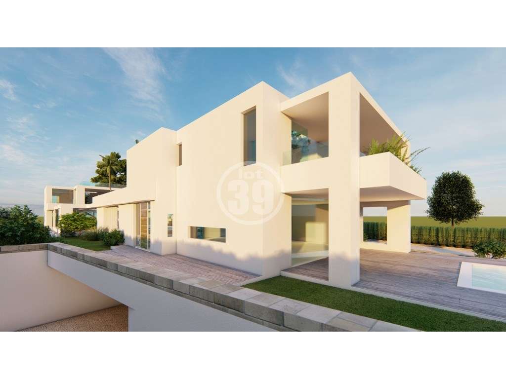 Terreno com Projeto Aprovado para 2 Moradias com Piscina ! Açoteias...-8