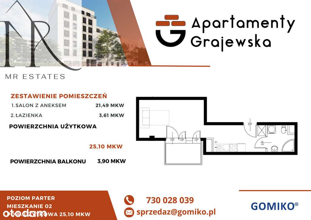 Inwestycja Grajewska 19 Apartament 02-1
